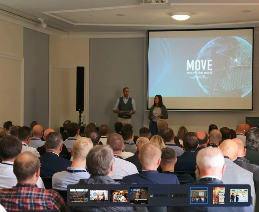 Presenters opening the Move Healthcare 2019 seminar for a full audience in Enköping, Sweden